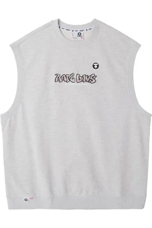 A Bathing Ape Logo-embroidered crew-neck vest