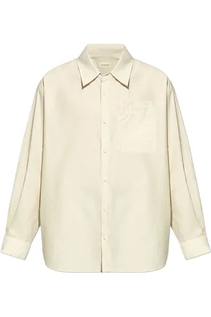 LEMAIRE Long-sleeve cotton-silk shirt