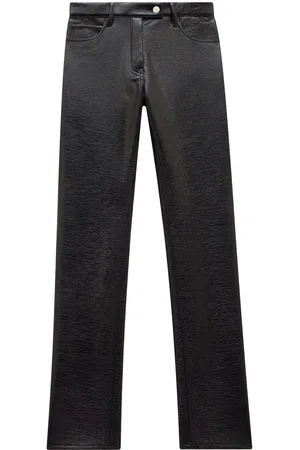 Courrèges Straight-leg vinyl trousers