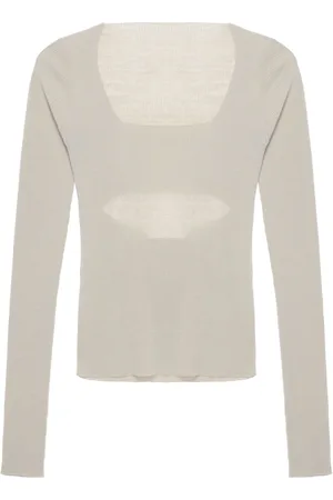 Quira Long-sleeve ribbed-knit top