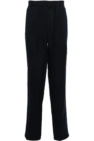 N.PEAL Sorrento linen drawstring trousers