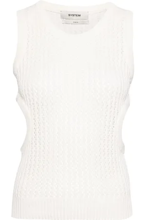 SYSTEM Skashi crochet-knit tank top