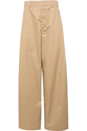 SYSTEM Wide-leg cotton cargo trousers