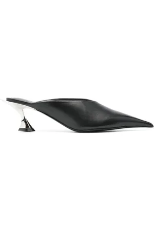 MUGLER 55mm leather mules