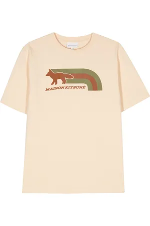 Maison Kitsuné Flash fox-motif cotton T-shirt
