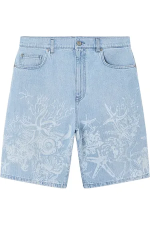 VERSACE Barocco Sea denim shorts