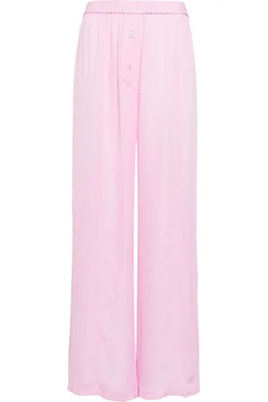 Kiki de Montparnasse Georgette palazzo silk trousers