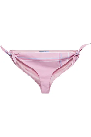 Prada Checked cotton bikini bottom