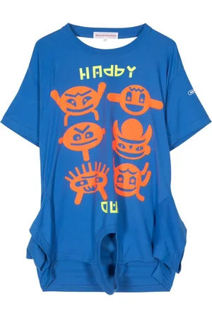 WALTER VAN BEIRENDONCK Happy/Sad turntable T-shirt