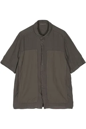 TRANSIT Panelled short-sleeve shirt