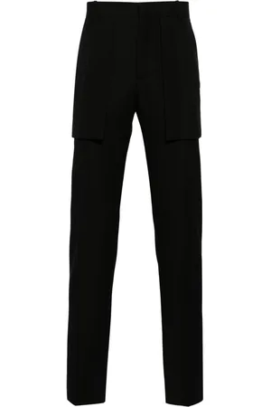 Alexander McQueen Mid-rise tailored wool trousers