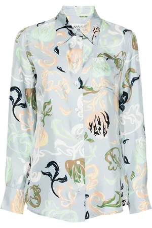 Lanvin Graphic-print silk shirt