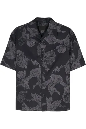 Neil Barrett Floral-print bowling shirt