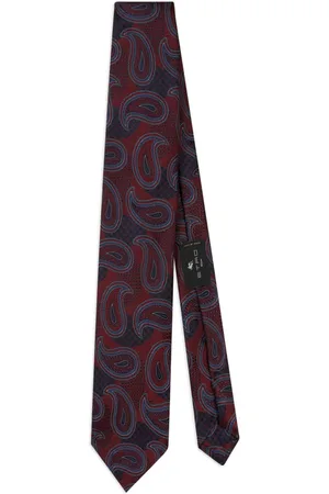 Etro Paisley-jacquard silk tie