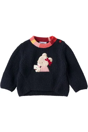 Familiar Bear-appliquéd jumper