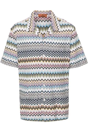 Missoni Chevron-knit cotton shirt