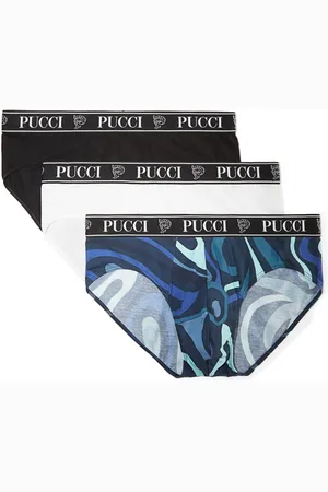 Puccini Logo-waistband briefs (pack of three)