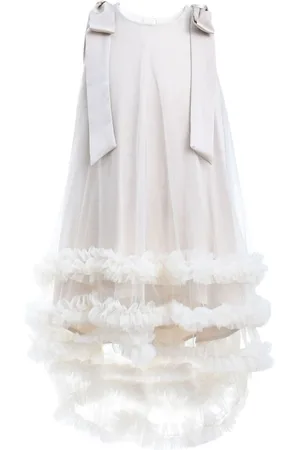 Tulleen Violeta ruffled tulle-overlay dress