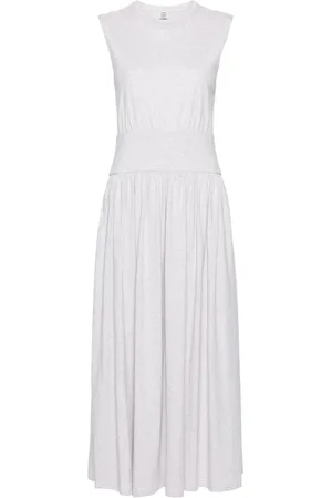 Totême Mélange-effect jersey midi dress