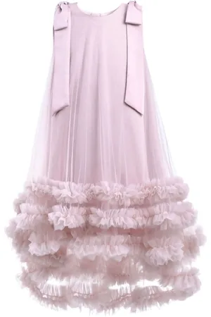 Tulleen Violeta ruffled tulle-overlay dress