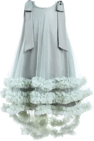 Tulleen Violeta ruffled tulle-overlay dress