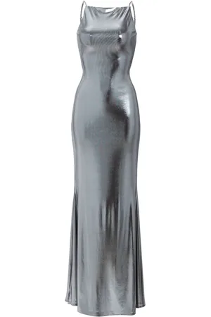 Retrofete Romilly metallic open-back gown