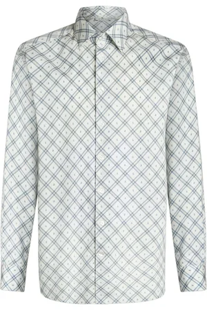 Etro Micro-paisley check shirt