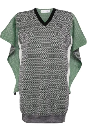 TOGA PULLA Geometric-intarsia vest