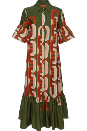 La DoubleJ Choux chain-link print dress