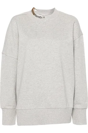 Stella McCartney Chain-link-detailing mélange sweatshirt