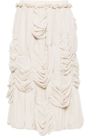 Comme des Garçons A-line ruched midi dress