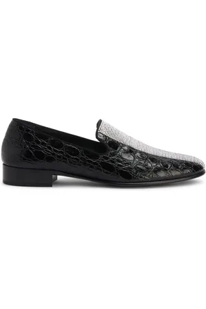 Giuseppe Zanotti Tuxedo Diamond leather loafers