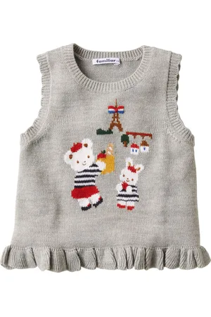 Familiar Embroidered parisienne motif vest