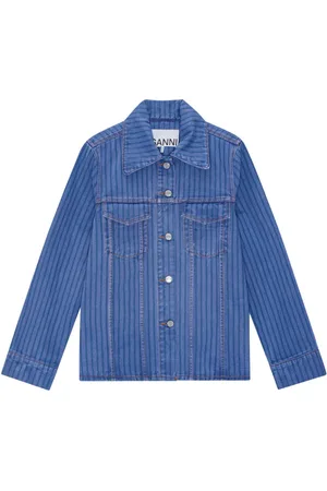 Ganni Striped denim jacket