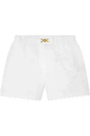 VERSACE Sangallo-embroidered shorts