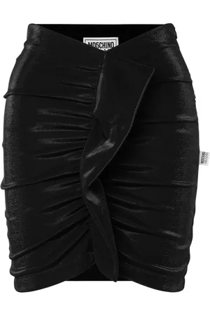 Moschino Asymmetric ruched miniskirt