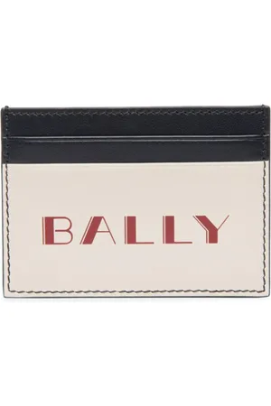Bally Slogan-print leather cardholder