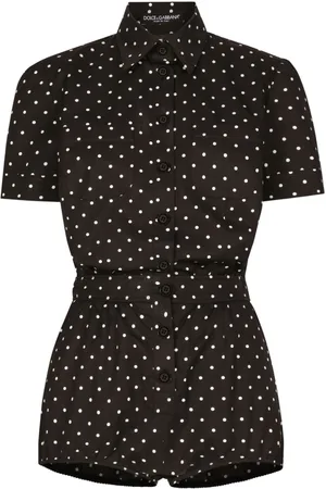 Dolce & Gabbana Polka-dot cotton playsuit
