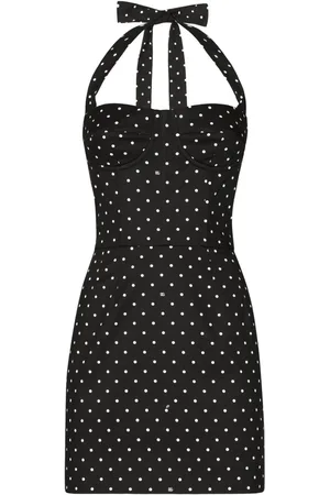 Dolce & Gabbana Polka-dot corset minidress
