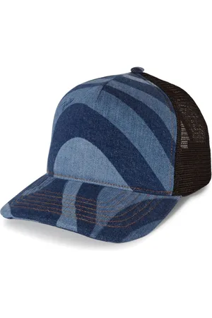 Puccini Marmo-print denim trucker cap