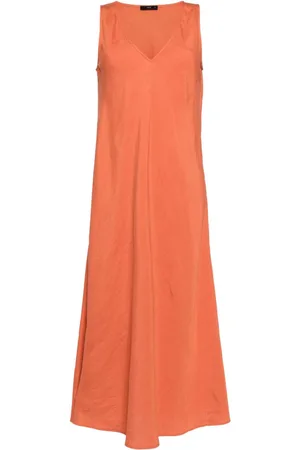 Voz V-neck sleeveless maxi dress