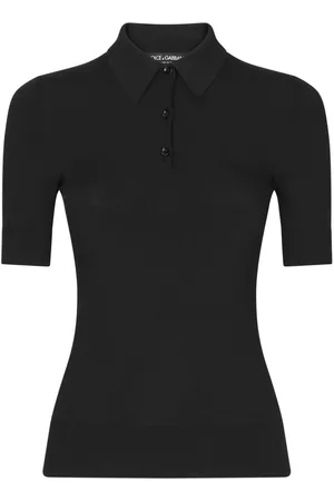 Dolce & Gabbana Short-sleeve fine-knit polo shirt