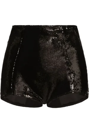 Dolce & Gabbana High-waisted sequinned shorts