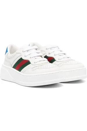 Gucci Web detail leather sneakers