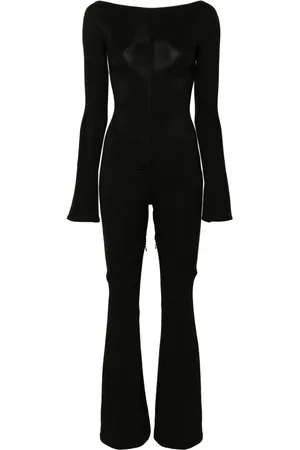 Courrèges Ellipse zip-up crepe jumpsuit