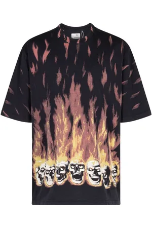 Supreme X MM6 Maison Margiela flame-print T-shirt