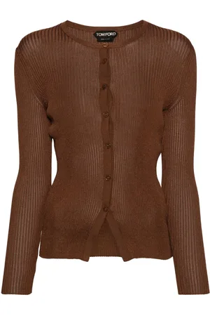 Tom Ford Round-neck ribbed cardigan