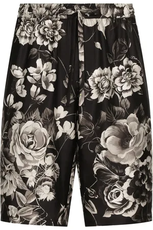 Dolce & Gabbana Floral-print silk shorts