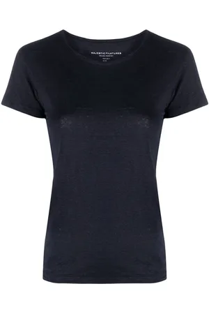 Majestic Short-sleeved linen T-shirt