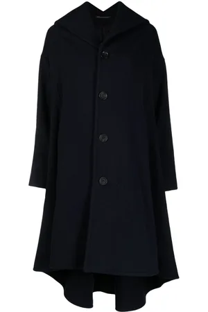 YOHJI YAMAMOTO Cut-out collar maxi coat
